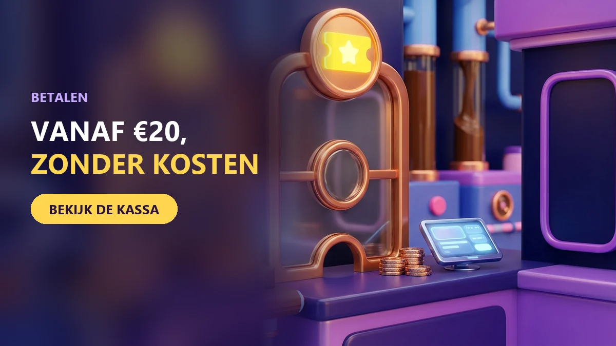 kassahal in een snoepfabriek voor betalen bij chocospin vanaf 20 zonder kosten